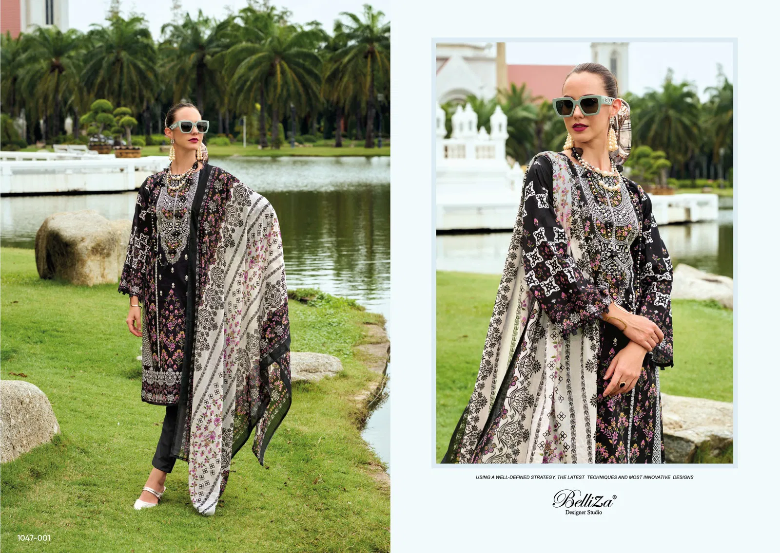 Naira Vol 95 by Belliza Cotton Printed Embroidered Dress Material